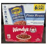6- 15oz. Cans of Wendyï¿½s Chili with Beans (Oct