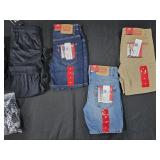 Boy's size 8 Levi's shorts, Under Armour shorts