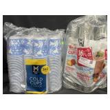 360-9 oz cold cups & 132-16 fl oz clear cups