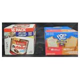 Nutella and Go 16 pack. Pop Tarts protein 32
