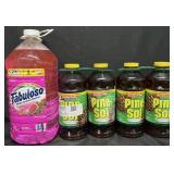 210 fl oz Fabuloso cleaner & 4-60 fl oz Pine-Sol