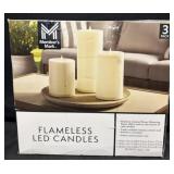 3pk. Flameless LED Candles