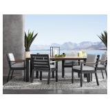 (MSRP: $2,299) Vista Dining Set with Sunbrella