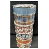 6pk. Fall Decorative Premium Ribbon Rolls