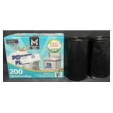 200-13 gal. Tall kitchen trash bags & Commercial