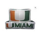 Logo Brands Miami Hurricanes Pre-Lit 7'x10'Team