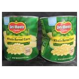 2- Del Monte whole kernel corn 106oz each