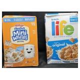 Cereal: Frosted Mini Wheats 55oz. Life 62oz