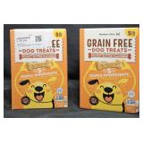 2- Peanut butter flavored dog treats 5lb each