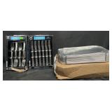 36 stainless steel dinner forks, knives & 30 1/3