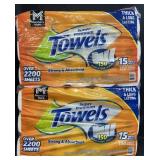 30 Mega Rolls Super Premium Paper Towels