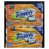 30 Mega Rolls Super Premium Paper Towels