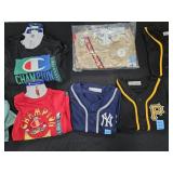 Boy's size 4/5 Levi's shorts, shirts, play sets.