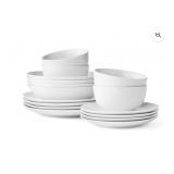 16-Piece Porcelain Dinnerware Set, factory sealed