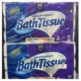 90 large rolls ultra premium bath tissue
