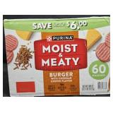 Purina Moist and meaty dog food 60 pouches