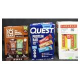 IQ Bar 12 count. Quest Protein bars 14 count.