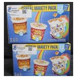 2- Cereal variety go cups 12 count per box