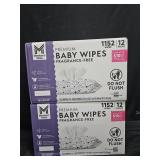2- Baby wipes 1152 count each box