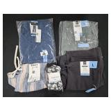 Women's size Large pants, shorts and socks. New
