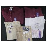 Women's size 2XL quilted pullovers and shirts.