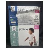 198 premium size 4 diapers & 1152 premium baby