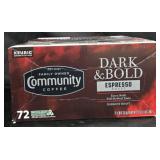 Community Coffee espresso roast coffee keurig