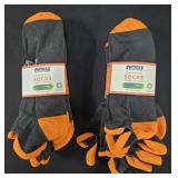 2- Now Organic socks Unisex size Large. 3 pair