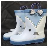 Kid's size 11/12 shark rain boots