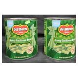 2- Del Monte cut green beans 101oz each