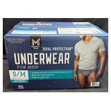 92ct. Box of S/M Total Protection Underwear for