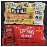 Pearls sliced olives 6 cans. Lindsay olives 6