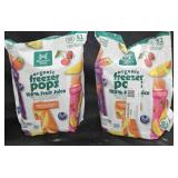2- Organic freeze pops 52 count each bag