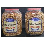 2- Utz pretzels 60oz each