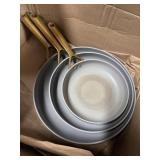 3-Piece Modern Ceramic Fry Pan Set, USED!!