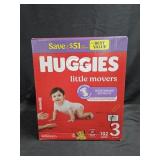 Huggies little movers size 3 diapers 192 count