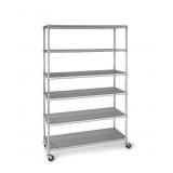 6-Tier NSF Heavy Duty Wire Shelving, 47.75' W x