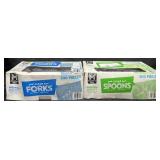 300 clear plastic forks & 300 clear plastic