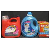 128 fl oz Tide detergent, 160 fl oz Suavitel