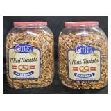 2- Utz pretzels 60oz each