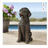 Sitting Doodle Dog Statue