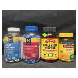 600 Stool Softener softgels, 385 Acetaminophen PM