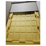 27 Gallon Storage totes black/yellow. Set of 4