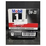 6-1qt Mobil 1 high mileage 0W-20 motor oil