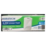 6 rolls of Marathon paper towels, 4,200 linear