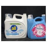 208 fl oz All detergent & 150 fl oz Downy fabric