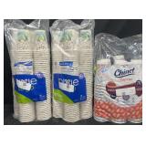 352 Dixie 12o to go cups & 70 Chinet Comfort 16oz