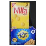 Nilla Wafers 30oz. Honey Maid Graham crackers 3lb
