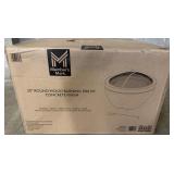 30? Round Wood Burning Fire Pit, Concrete Finish