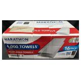 4000ct. Box of Marathon Multi-Fold Towels